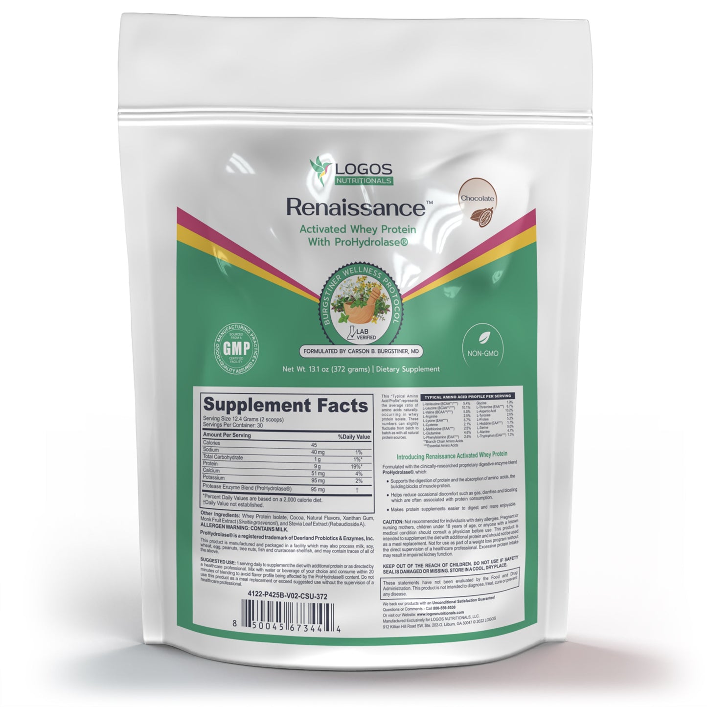 The Burgstiner Wellness Protocol Plus - Renaissance Whey Protein