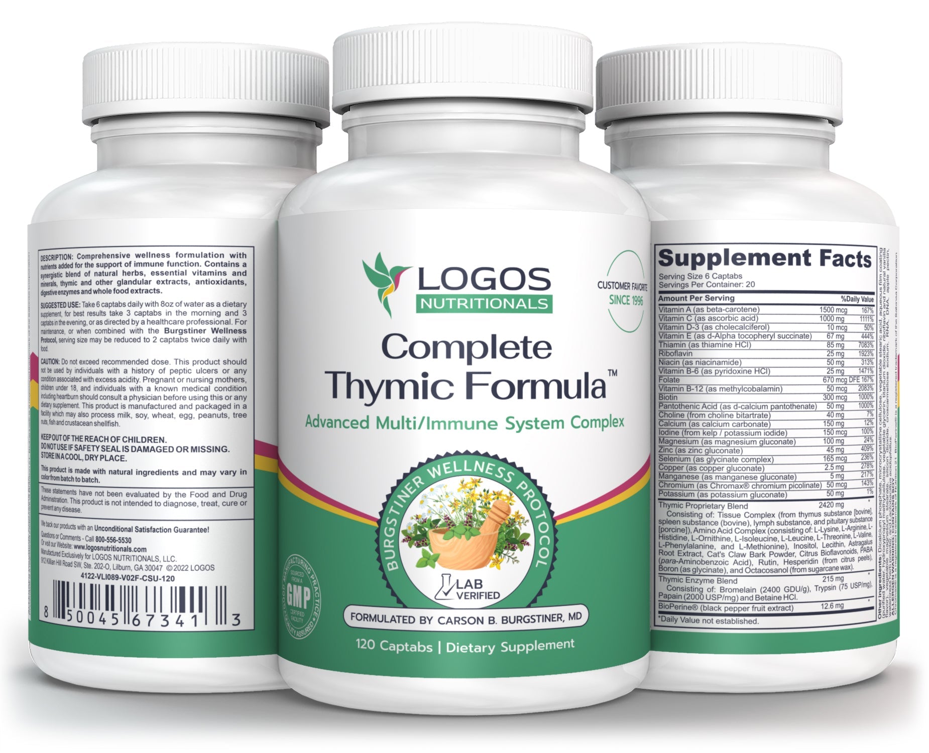 Regenerative Support for Wound Care - Complete Thymic Formula